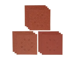 Irwin schuurvel 115 x 115 mm K80/K120/K180 zelfhechtend, met perforatie, 10 stuks.