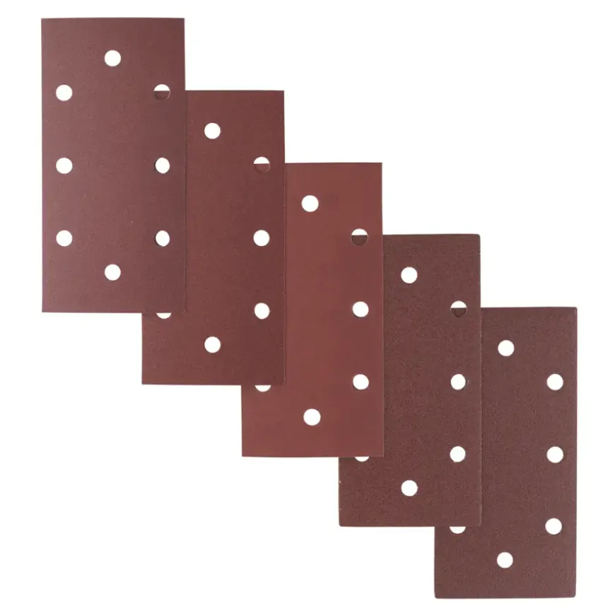 Irwin schuurvel 190 x 93 mm K80/K120/K240 zelfhechtend, met perforatie voor B+D, 10 stuks.