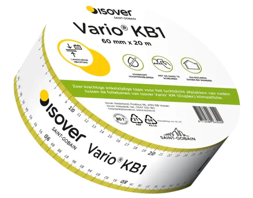 Isover Vario KB1 Isolatietape 60mm, rol van 20m
