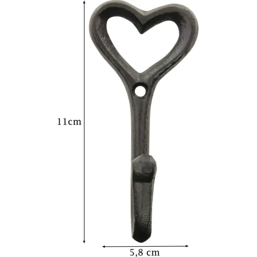 Geen Jashaak enkel Love zwart gietijzer