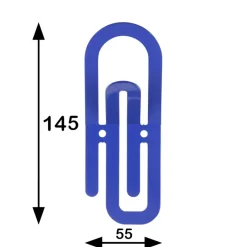 Geen Jashaak enkel Paperclip blauw zamak