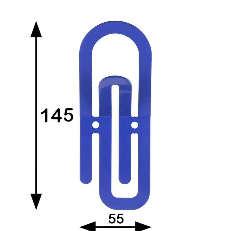 Geen Jashaak enkel Paperclip blauw zamak
