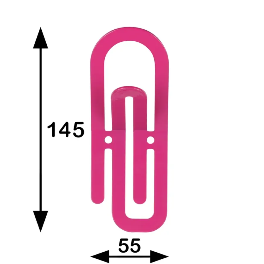 Geen Jashaak enkel Paperclip roze zamak