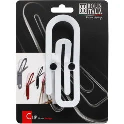 Geen Jashaak enkel Paperclip wit zamak