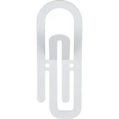 Geen Jashaak enkel Paperclip wit zamak