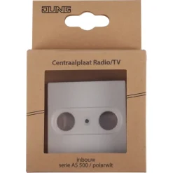 Jung AS500 Centraalplaat Radio/TV Wit