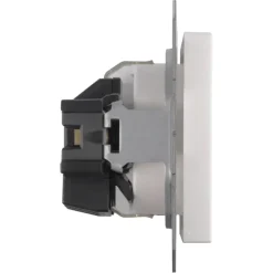Jung AS500 Enkel Geaard Stopcontact Wit