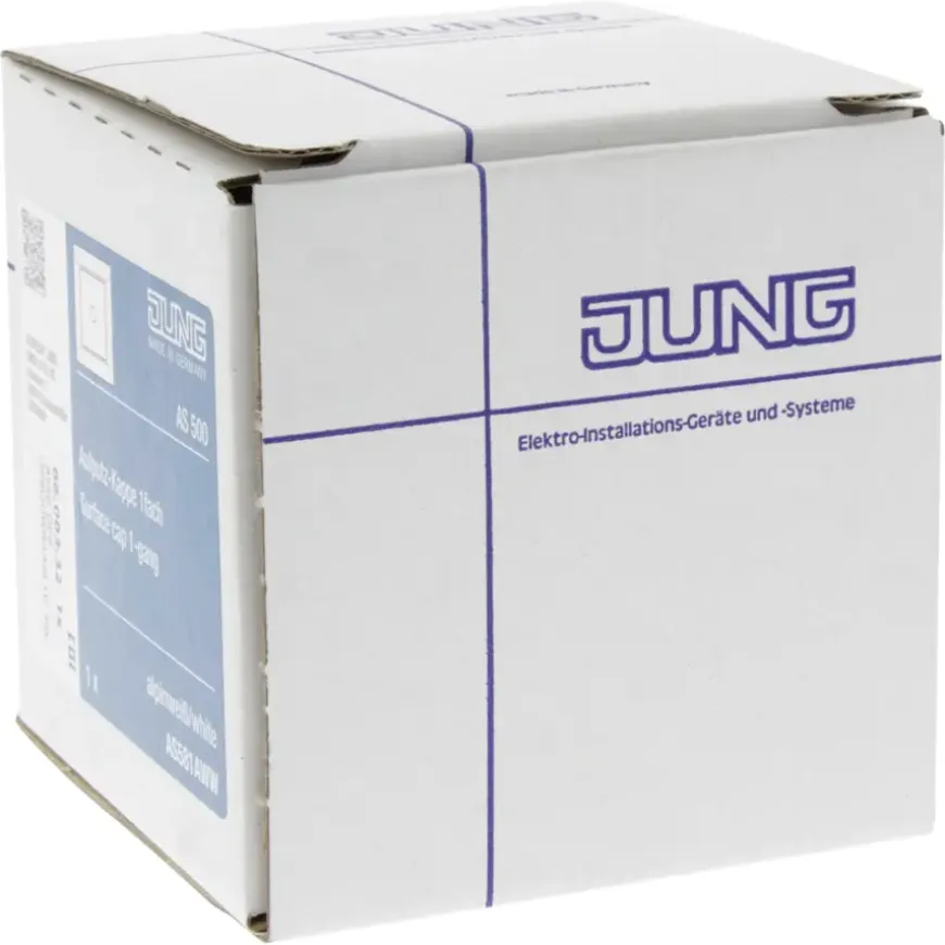 Jung AS500 Opbouwraam 1-voudig Wit