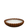 Geen Kaars bruin - h3,5xd14,5cm