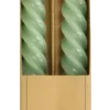 Geen Kaars spiraal groen 25 cm - set van 2