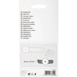 Kabelbinder bloem 3 kleuren 25x77mm - 3 stuks