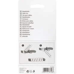 Kabelbinder spiraal 2 kleuren 90mm - 2 stuks