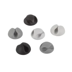 Kabelhouders zelfklevend 3 kleuren 19x10mm 6 stuks