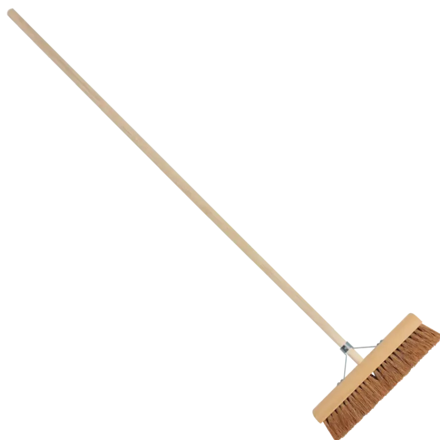 Talen Tools Kamerveger bezem kokos 40 cm met steel 150 cm