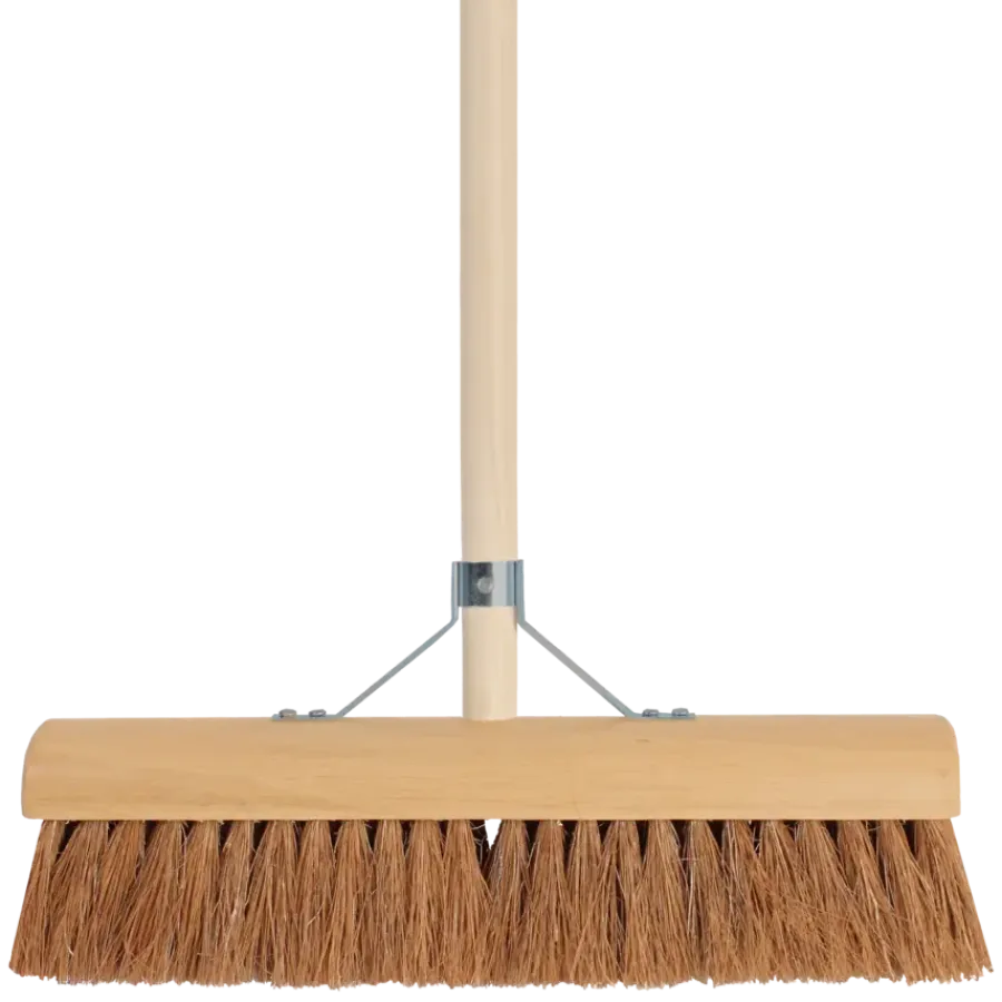 Talen Tools Kamerveger bezem kokos 40 cm met steel 150 cm