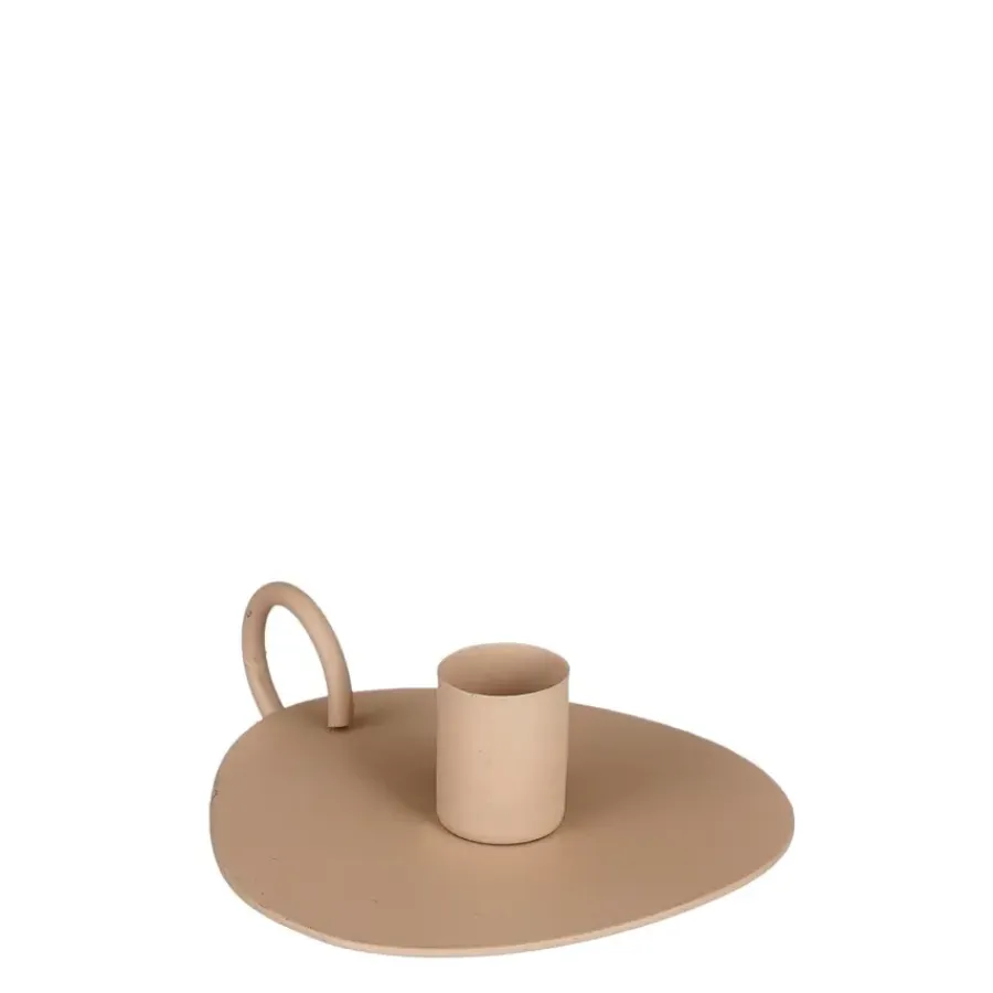 Geen Kandelaar bruin - l11xb12xh4,5cm
