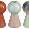Geen Kandelaar oranje l.groen blauw - h15xd8,5cm - per stuk