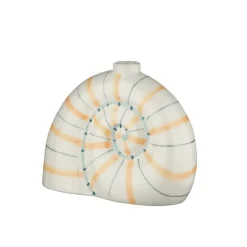 Geen Kandelaar schelp oranje/blauw