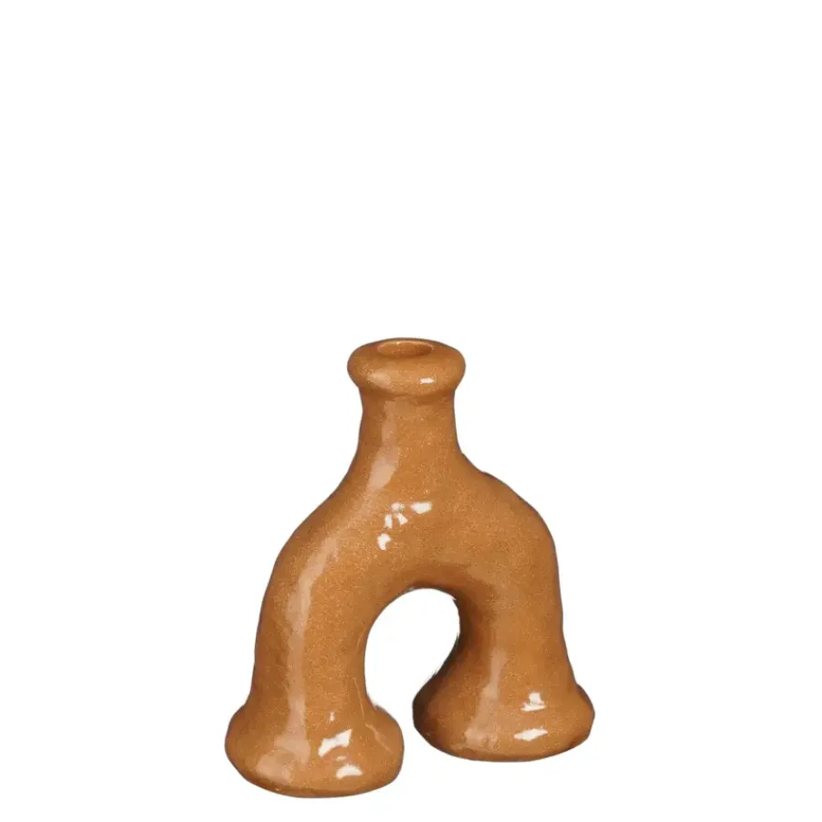 Geen Kandelaar terra - l16xb8xh17,5cm