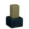 Theo-Bert Pot Kandelaar blauw olijfgroen 8 x 8 x 12 cm