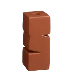 Theo-Bert Pot Kandelaar terra 7,5 x 7,5 x 18 cm