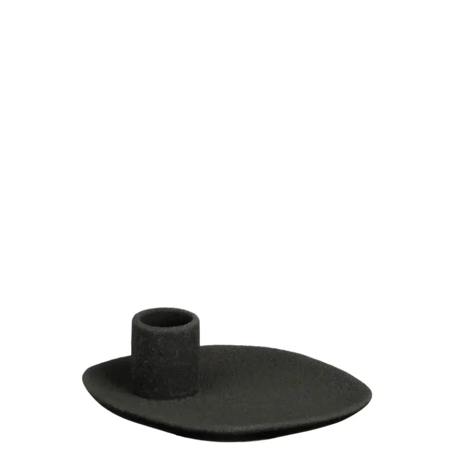 Geen Kandelaar zwart - l13xb10xh4cm