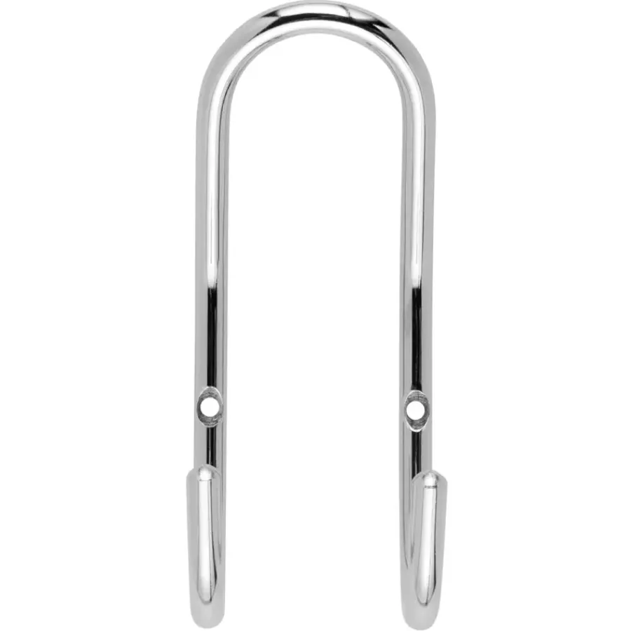 Geen Kapstok 2 haken Gerome chroom zamak 58 mm