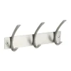 Geen Kapstok 3 haken John RVS look messing 260 mm