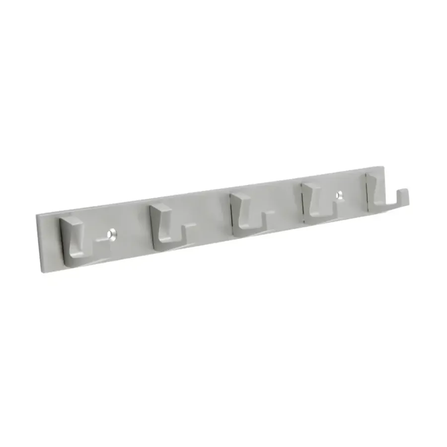 Geen Kapstok 5 haken Kristel aluminium 360 mm