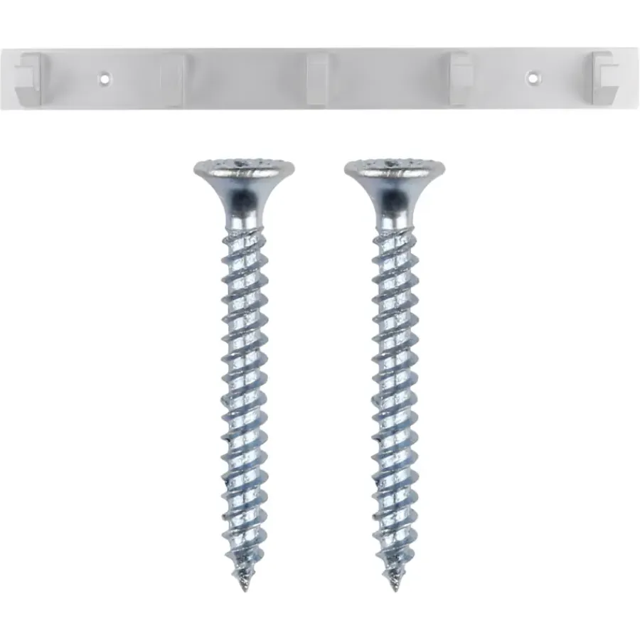 Geen Kapstok 5 haken Kristel aluminium 360 mm