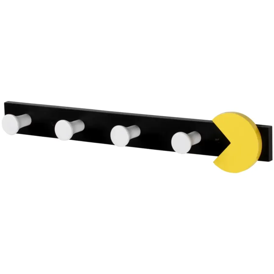 Geen Kapstok 4 haken Pacman gekleurd beuken 440 mm