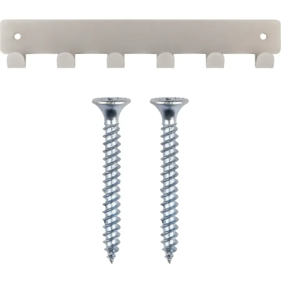 Geen Kapstok 6 haken Petra RVS look zamak 240 mm
