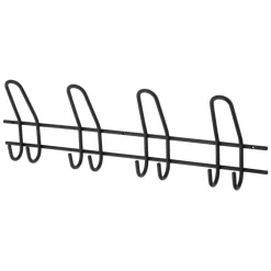 Geen Kapstok 8 haken Ursela zwart zamak 530 mm