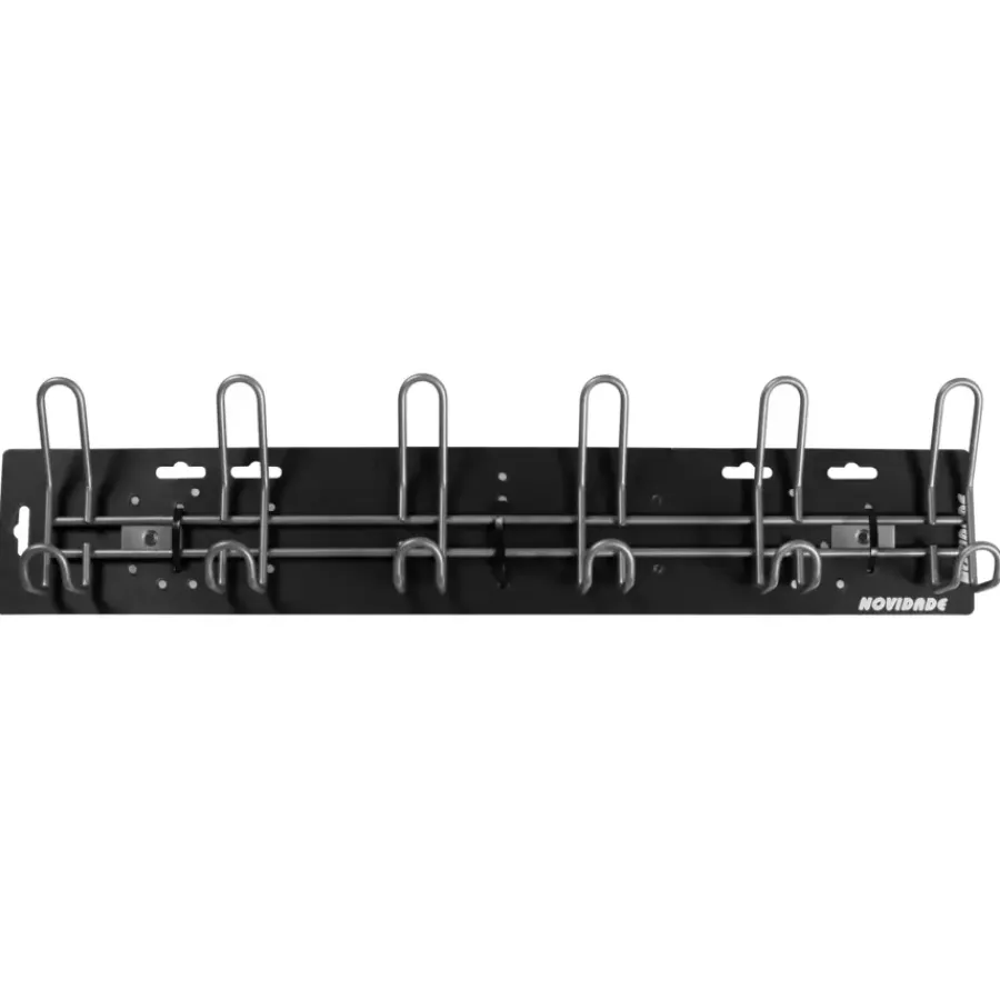 Geen Kapstok 6 haken William grijs zamak 603 mm