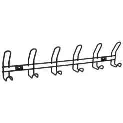 Geen Kapstok 6 haken William zwart zamak 603 mm