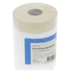 KARWEI afplaktape met afdekfolie navulling 33mx55cm