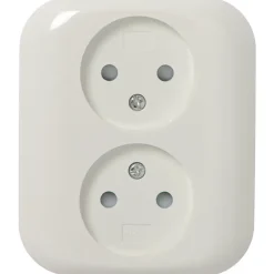 KARWEI Aurora wandcontactdoos dubbel wit