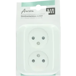 KARWEI Aurora wandcontactdoos dubbel wit