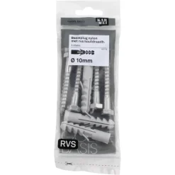 KARWEI Basisplug 10x50mm+hdb 8x60mm RVS 4ST