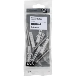 KARWEI Basisplug 8x40mm + uni 5x50mm RVS 6ST