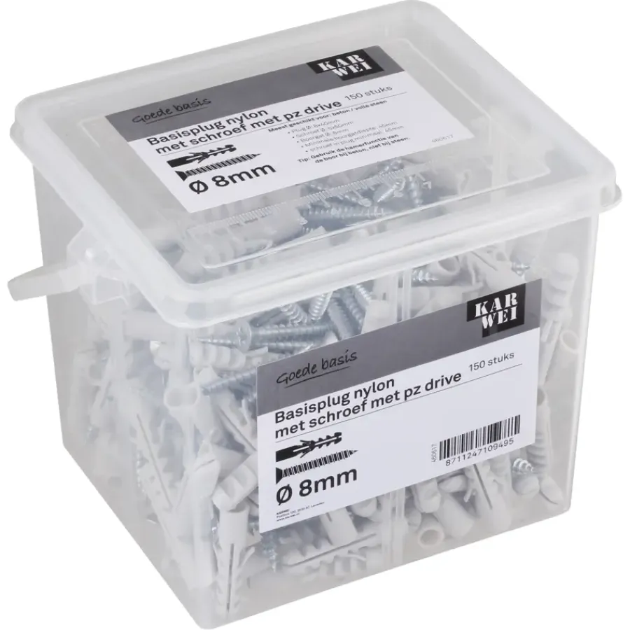KARWEI Basisplug 8x40mm + uni 5x50mm 150ST