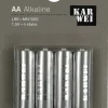 KARWEI Batterij Alkaline AA 4 stuks