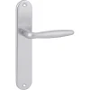 Karwei deurkruk set Antonio ovaal blind schild aluminium