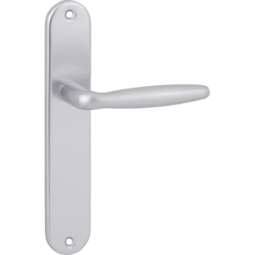 Karwei deurkruk set Antonio ovaal blind schild aluminium