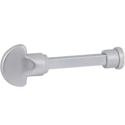 Karwei deurkruk set Antonio ovaal schild vrij-bezet sluiting 63/8 mm aluminium