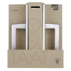 KARWEI deurkrukset France langschild sleutel 56mm ANOX (mat aluminium)