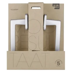 Karwei deurkruk set France vierkant rozet ANOX aluminium mat