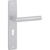 Karwei deurkruk set Greece recht schild sleutelgat 56 mm ANOX aluminium mat