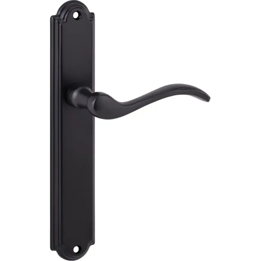 Karwei deurkruk set Tiago ovaal blind schild oud bruin messing