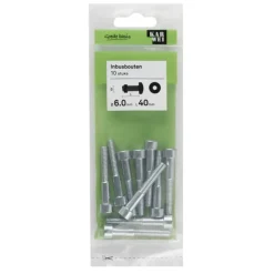 KARWEI inbusbout M6x40 mm 10 stuks